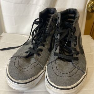 Vans gray Hightop shoes mens size 9.5 womens 11